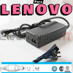 Cargador Lenovo 20v 65w 45w 4.0 x 1.7 hueco